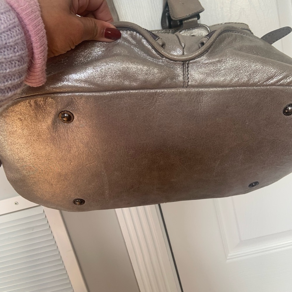 BOSS orange Brand Silver large Tote 👜 bag purse. Travel bag - Picture 8 of 9